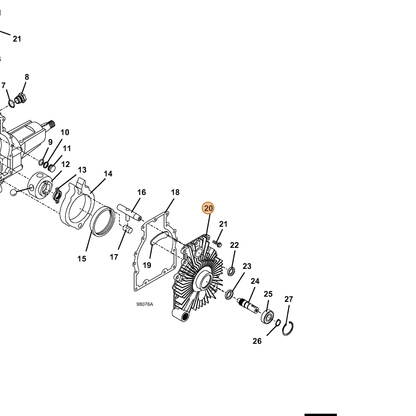 Grasshopper part 103769 — IPL diagram snippet (6x zoom, amber highlight)