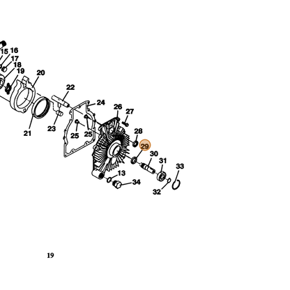 Grasshopper part 125250 — IPL diagram snippet (6x zoom, amber highlight)