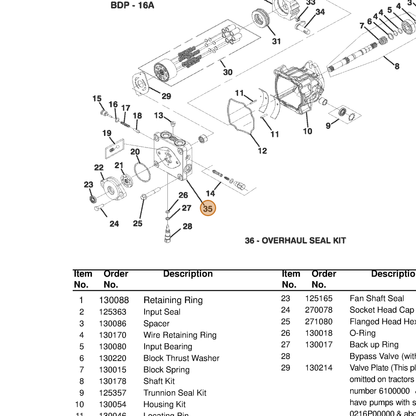 Grasshopper part 130044 — IPL diagram snippet (6x zoom, amber highlight)