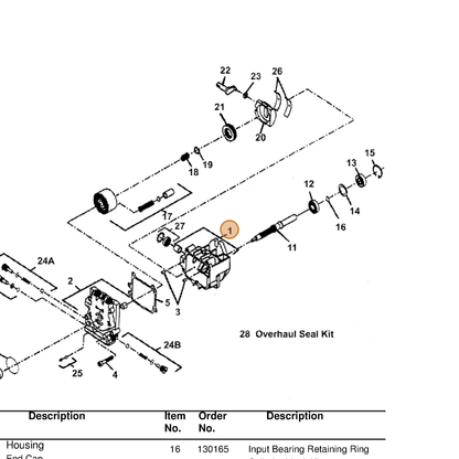 Grasshopper part 130050 — IPL diagram snippet (6x zoom, amber highlight)