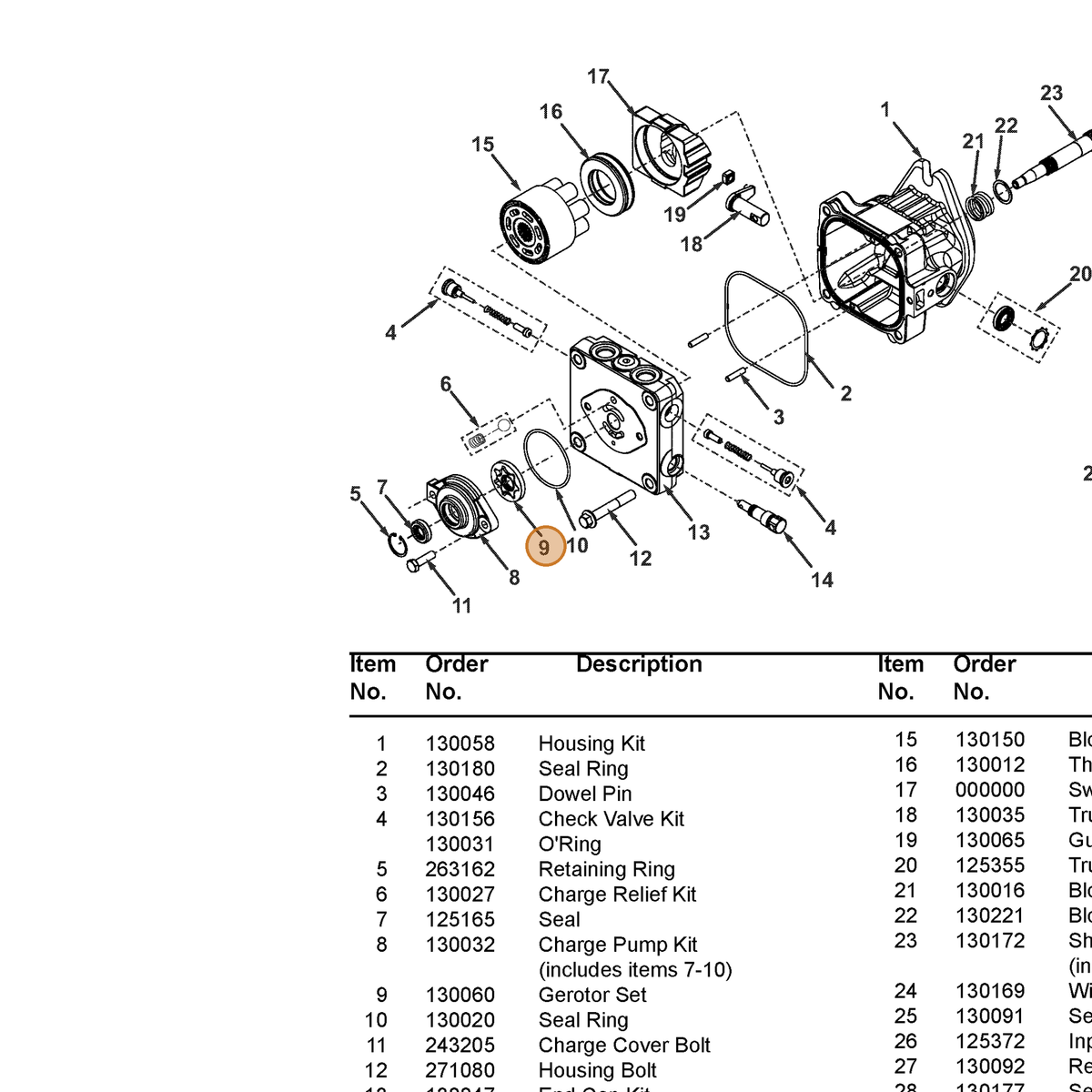 Grasshopper part 130060 — IPL diagram snippet (6x zoom, amber highlight)