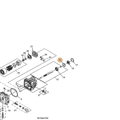 Grasshopper part 130087 — IPL diagram snippet (6x zoom, amber highlight)