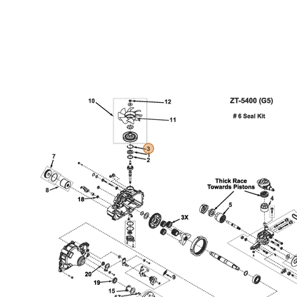 Grasshopper part 130092 — IPL diagram snippet (6x zoom, amber highlight)