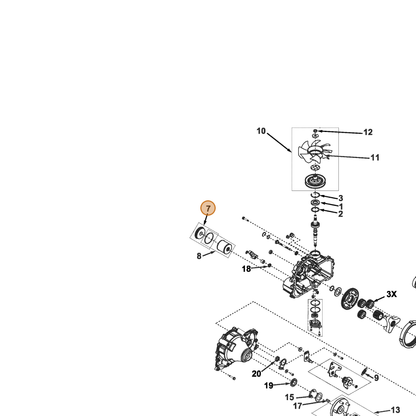 Grasshopper part 130204 — IPL diagram snippet (6x zoom, amber highlight)