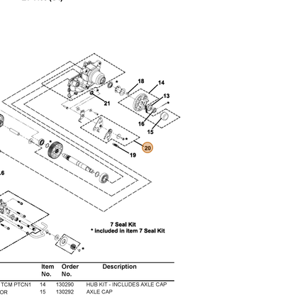 Grasshopper part 130223 — IPL diagram snippet (6x zoom, amber highlight)