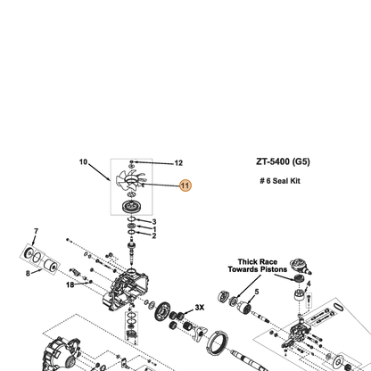 Grasshopper part 130238 — IPL diagram snippet (6x zoom, amber highlight)