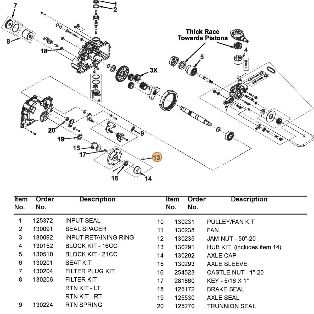 Grasshopper part 130291 — IPL diagram snippet (6x zoom, amber highlight)