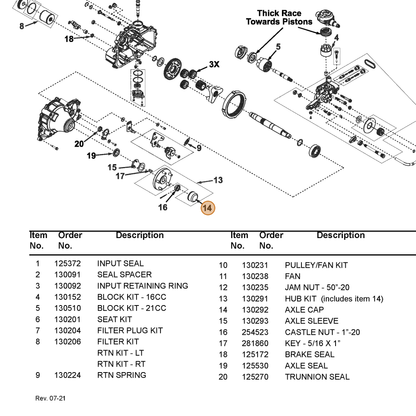 Grasshopper part 130292 — IPL diagram snippet (6x zoom, amber highlight)