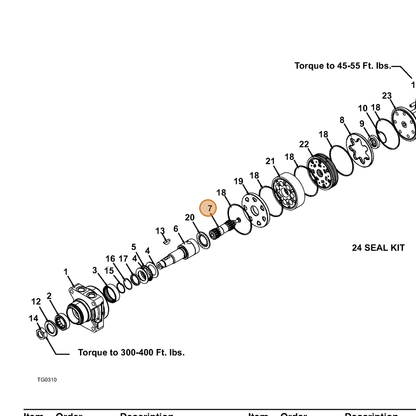 Grasshopper part 130320 — IPL diagram snippet (6x zoom, amber highlight)