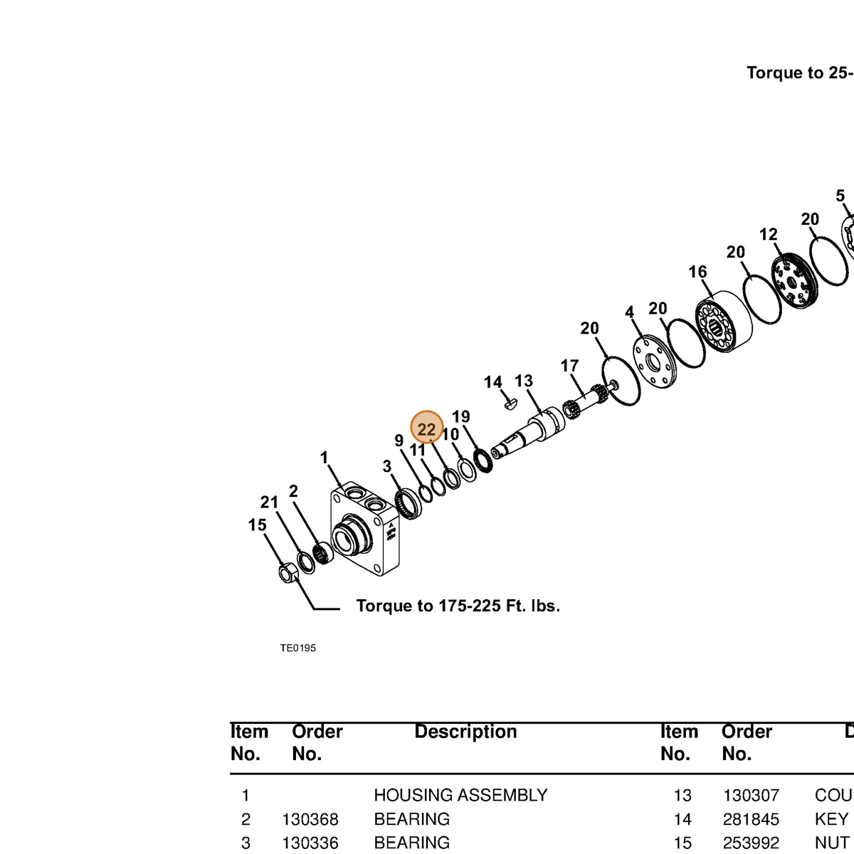 Grasshopper part 130339 — IPL diagram snippet (6x zoom, amber highlight)