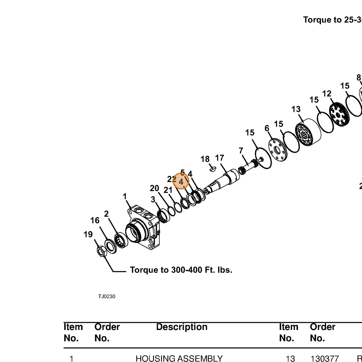 Grasshopper part 130349 — IPL diagram snippet (6x zoom, amber highlight)