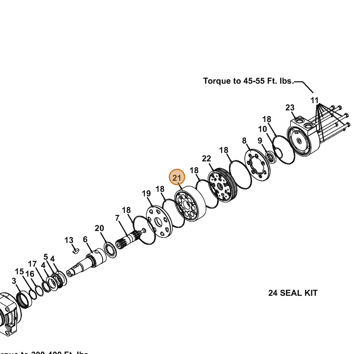 Grasshopper part 130381 — IPL diagram snippet (6x zoom, amber highlight)