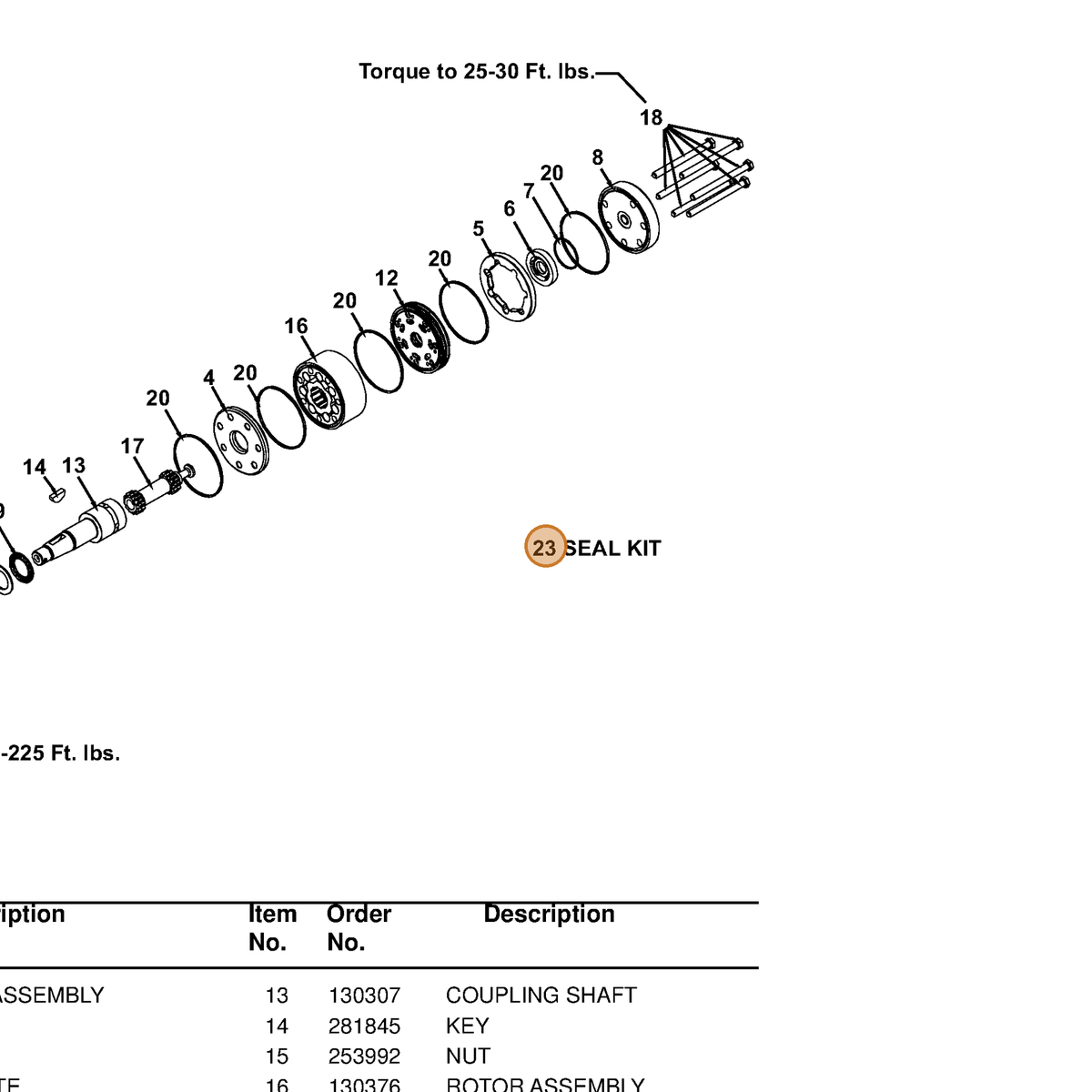 Grasshopper part 130388 — IPL diagram snippet (6x zoom, amber highlight)