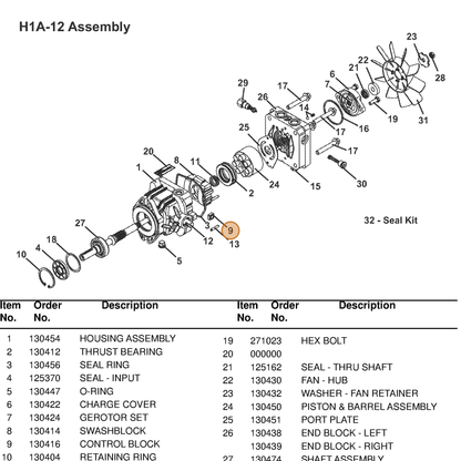 Grasshopper part 130416 — IPL diagram snippet (6x zoom, amber highlight)