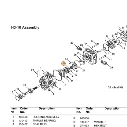 Grasshopper part 130479 — IPL diagram snippet (6x zoom, amber highlight)