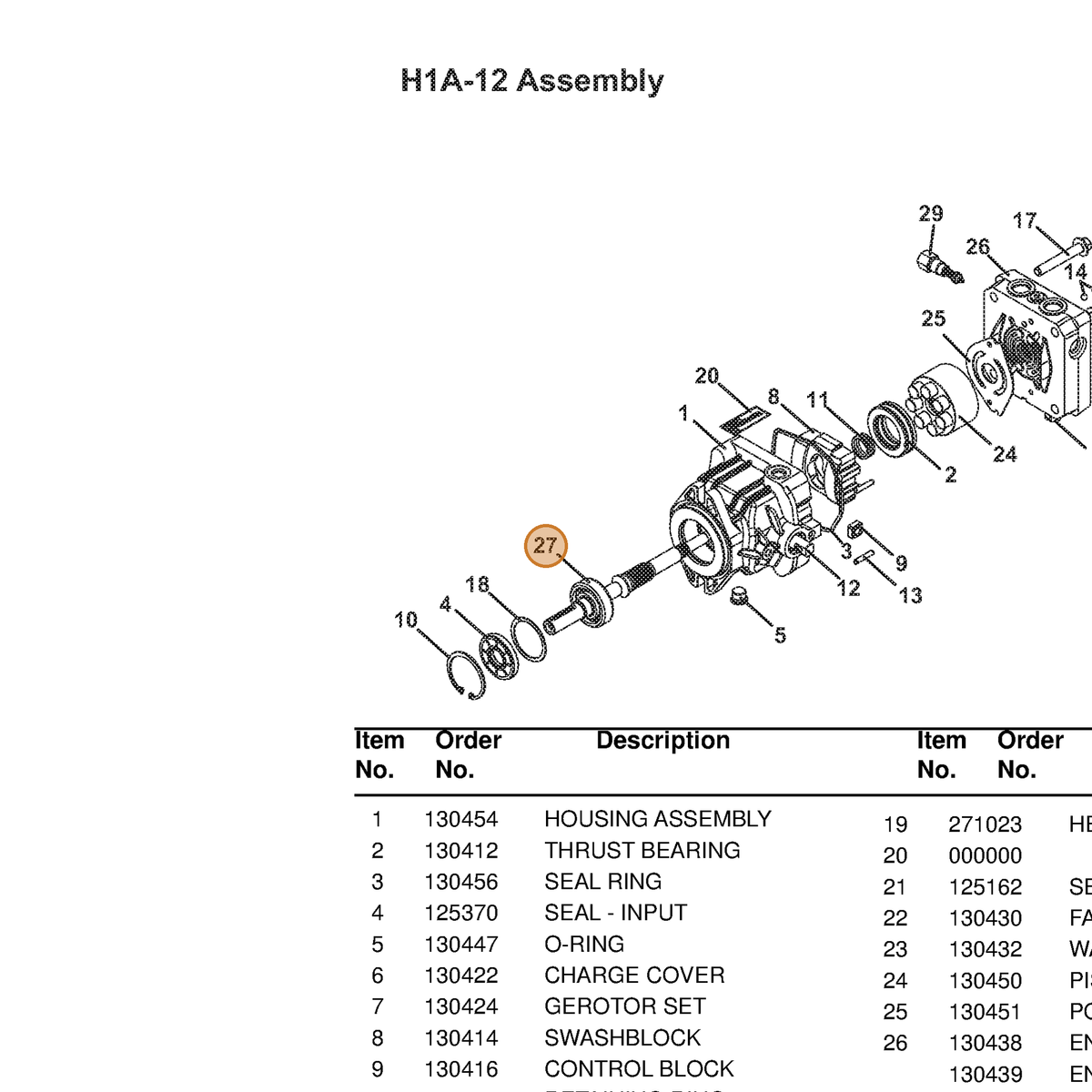 Grasshopper part 130480 — IPL diagram snippet (6x zoom, amber highlight)