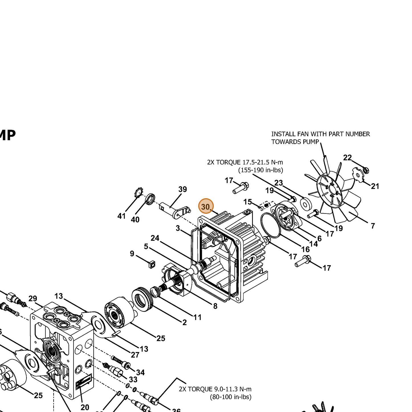 Grasshopper part 130562 — IPL diagram snippet (6x zoom, amber highlight)