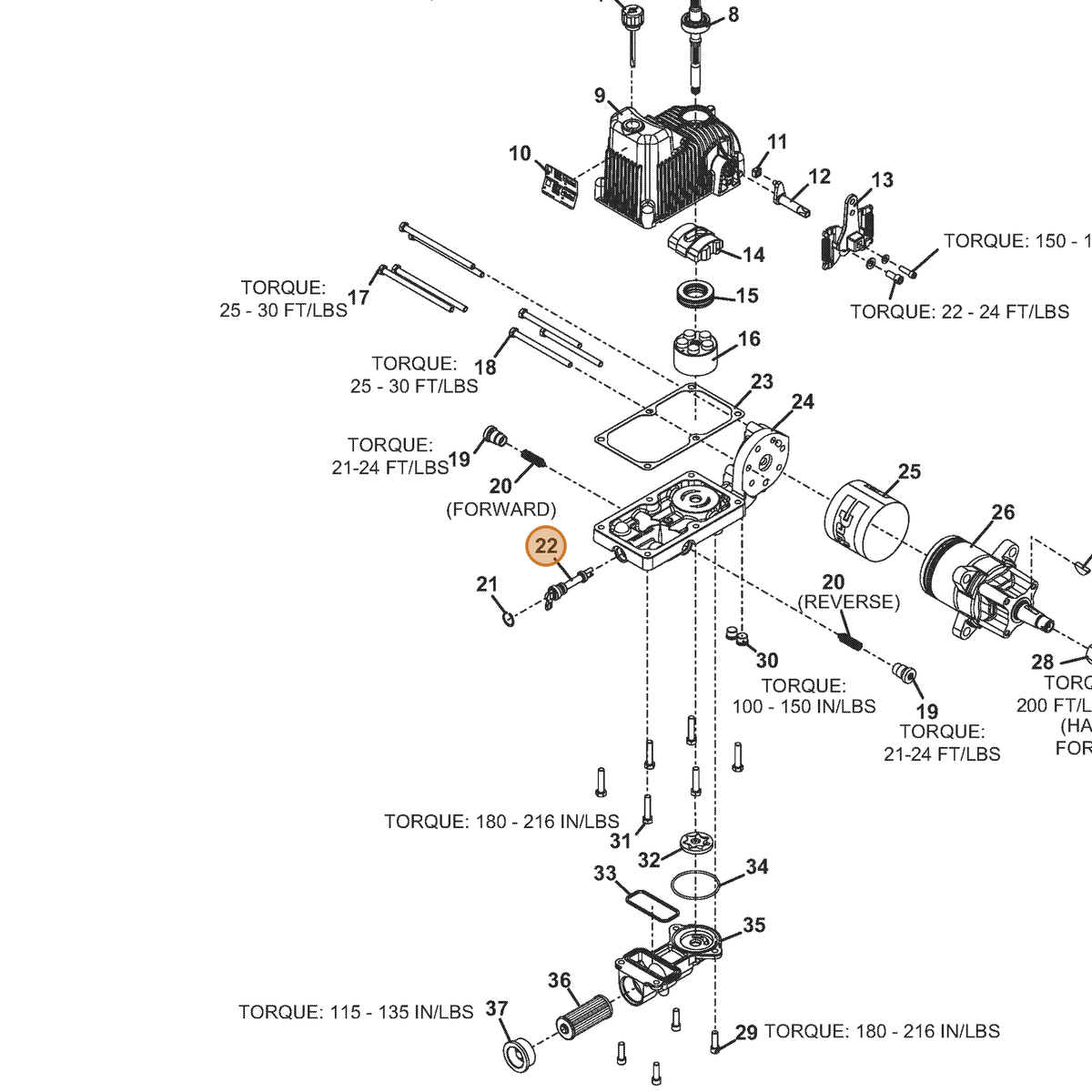 Grasshopper part 130646 — IPL diagram snippet (6x zoom, amber highlight)