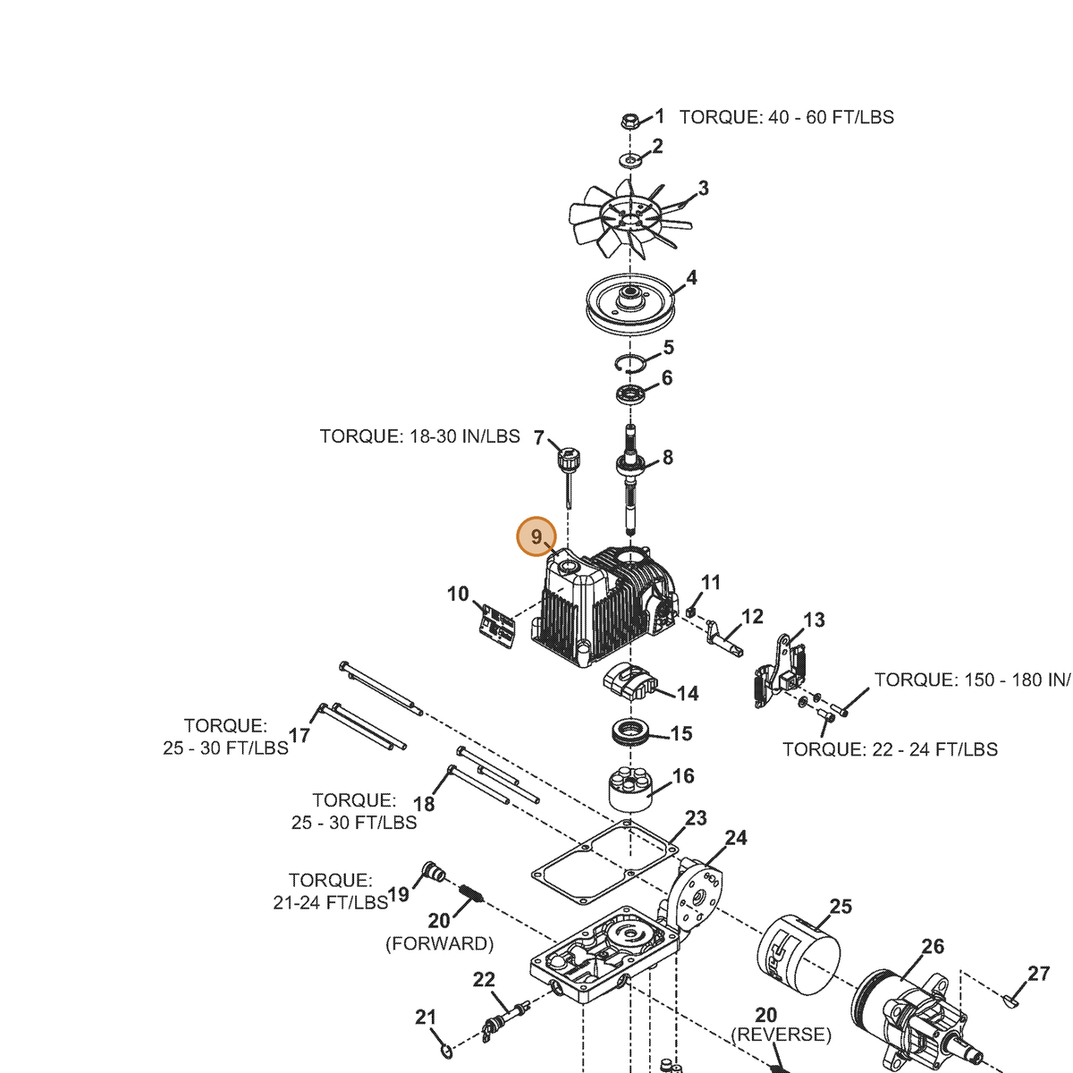 Grasshopper part 130660 — IPL diagram snippet (6x zoom, amber highlight)