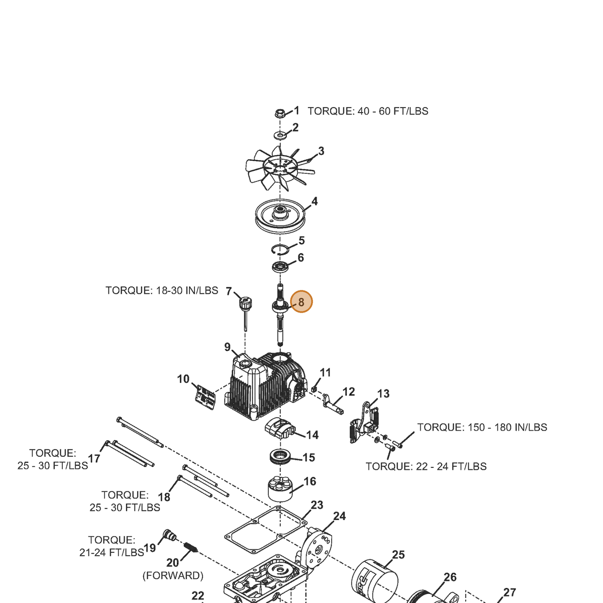 Grasshopper part 130678 — IPL diagram snippet (6x zoom, amber highlight)