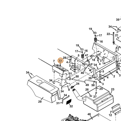 Grasshopper part 142224 — IPL diagram snippet (6x zoom, amber highlight)