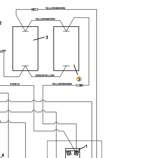 Grasshopper part 144948 — IPL diagram snippet (6x zoom, amber highlight)