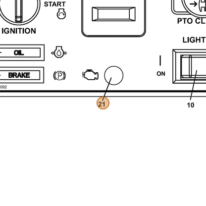 Grasshopper part 161092 — IPL diagram snippet (6x zoom, amber highlight)