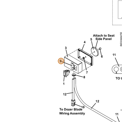 Grasshopper part 162199 — IPL diagram snippet (6x zoom, amber highlight)