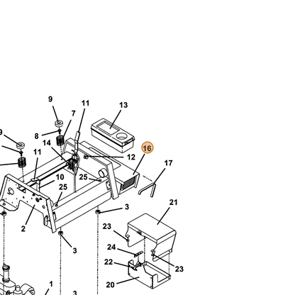Grasshopper part 163459 — IPL diagram snippet (6x zoom, amber highlight)