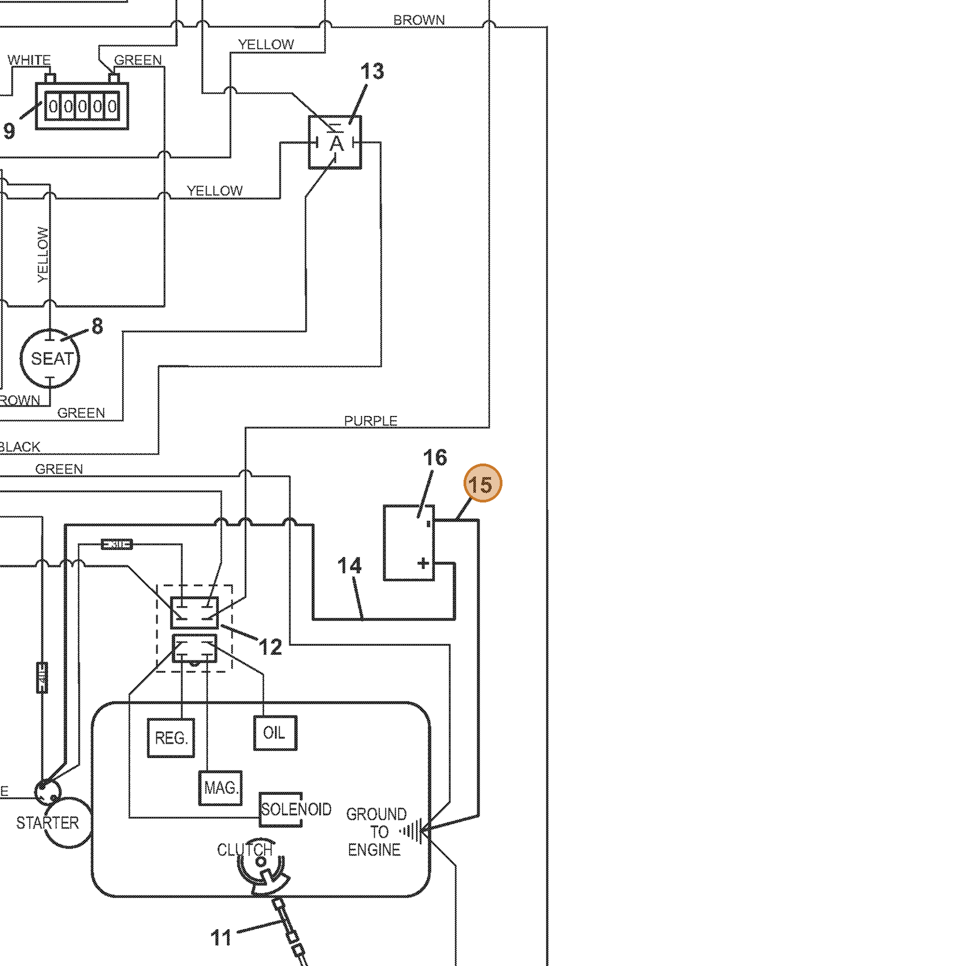 Grasshopper part 180276 — IPL diagram snippet (6x zoom, amber highlight)