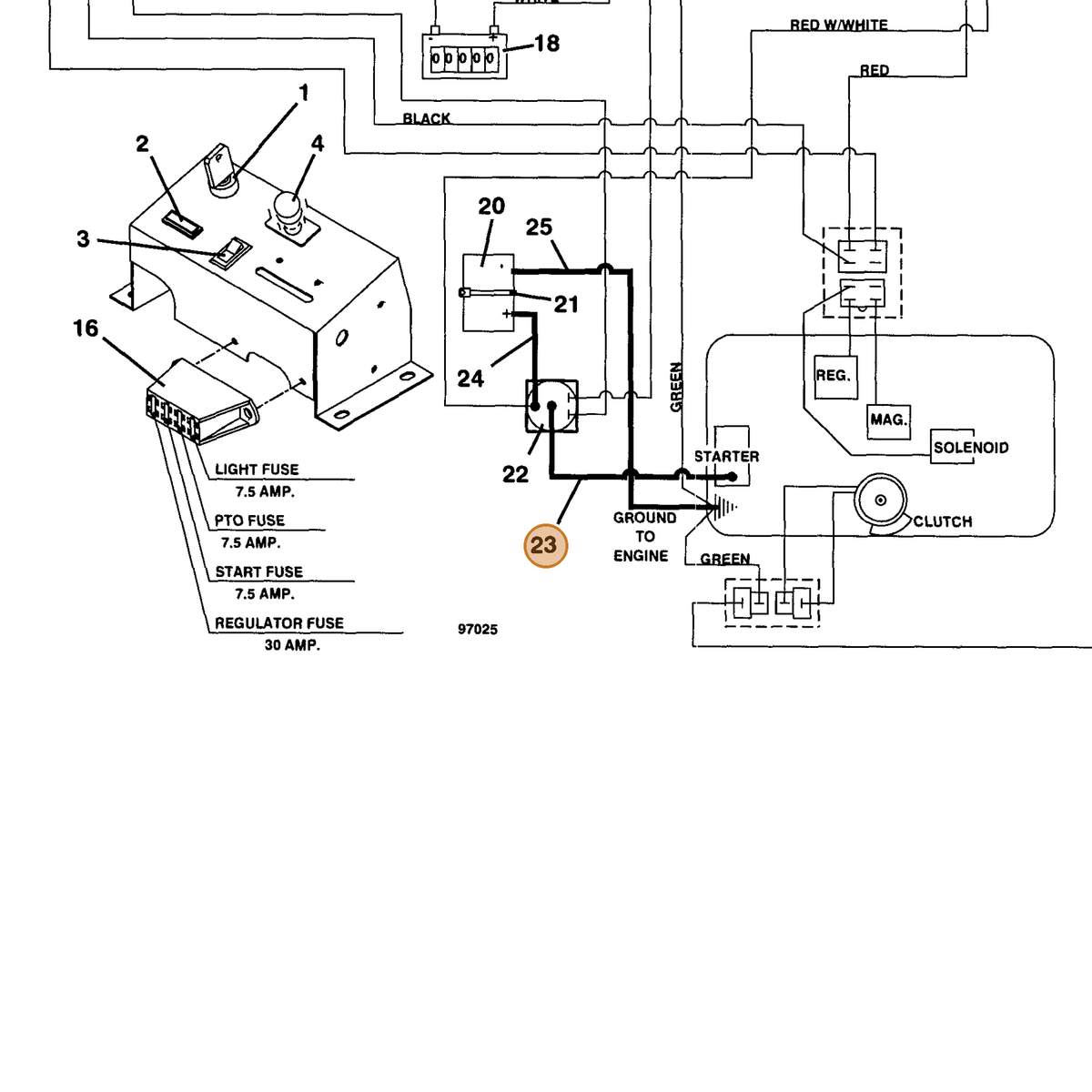 Grasshopper part 180306 — IPL diagram snippet (6x zoom, amber highlight)