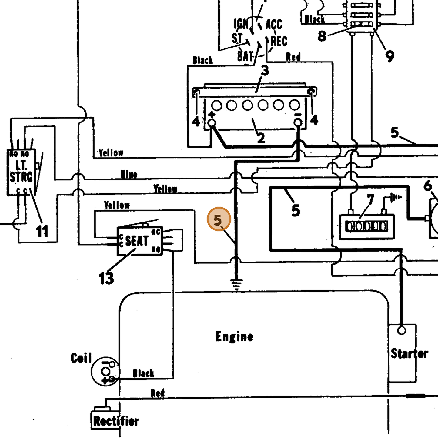Grasshopper part 180319 — IPL diagram snippet (6x zoom, amber highlight)