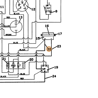 Grasshopper part 180355 — IPL diagram snippet (6x zoom, amber highlight)