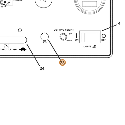 Grasshopper part 182322 — IPL diagram snippet (6x zoom, amber highlight)
