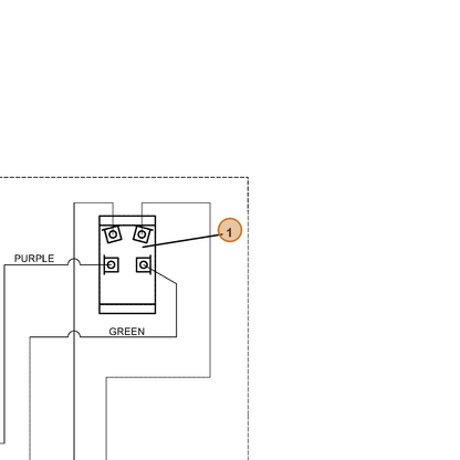 Grasshopper part 184177 — IPL diagram snippet (6x zoom, amber highlight)
