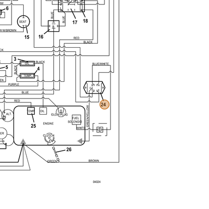 Grasshopper part 184217 — IPL diagram snippet (6x zoom, amber highlight)