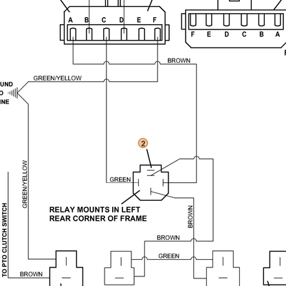 Grasshopper part 184581 — IPL diagram snippet (6x zoom, amber highlight)