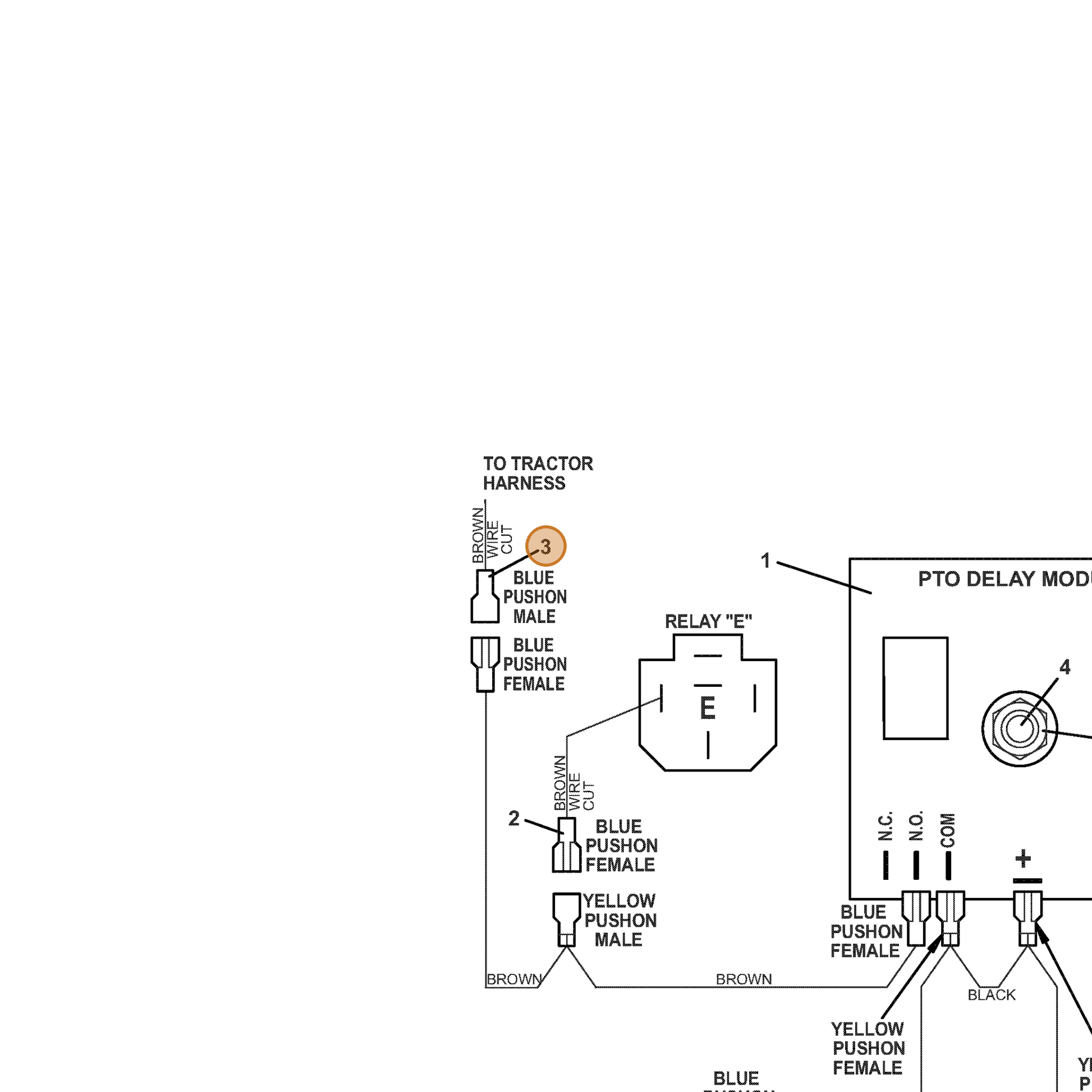 Grasshopper part 184823 — IPL diagram snippet (6x zoom, amber highlight)