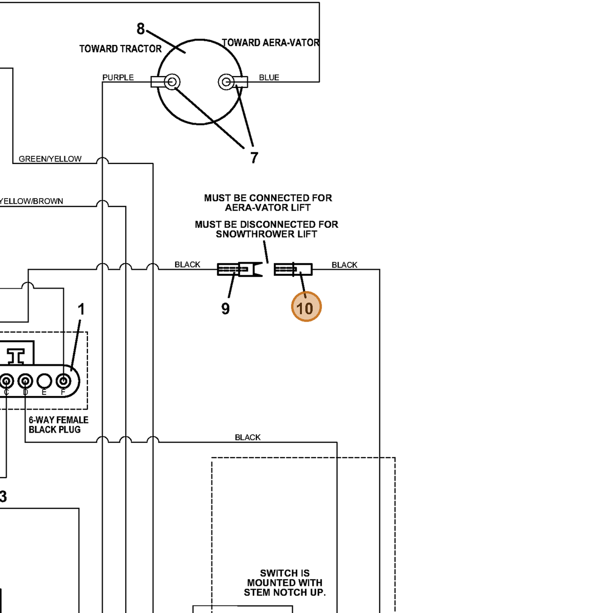 Grasshopper part 184912 — IPL diagram snippet (6x zoom, amber highlight)
