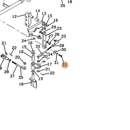 Grasshopper part 243025 — IPL diagram snippet (6x zoom, amber highlight)