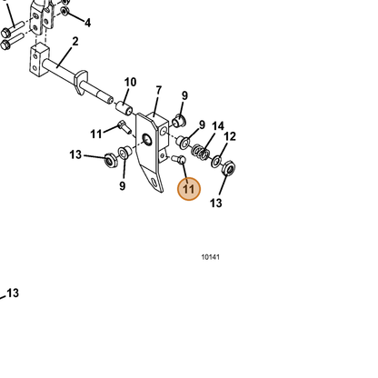 Grasshopper part 243197 — IPL diagram snippet (6x zoom, amber highlight)