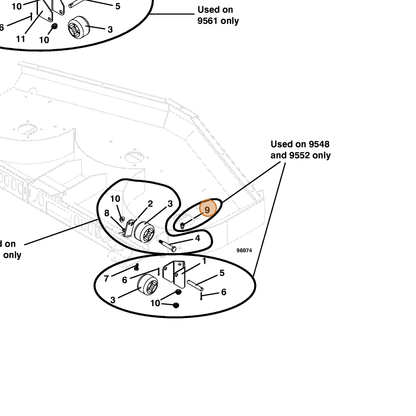Grasshopper part 243320 — IPL diagram snippet (6x zoom, amber highlight)