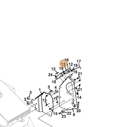 Grasshopper part 243352 — IPL diagram snippet (6x zoom, amber highlight)