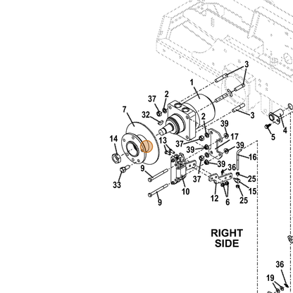Grasshopper part 243386 — IPL diagram snippet (6x zoom, amber highlight)