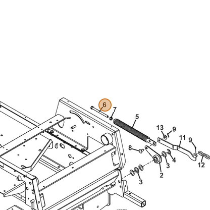 Grasshopper part 243395 — IPL diagram snippet (6x zoom, amber highlight)