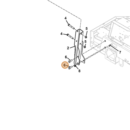 Grasshopper part 243570 — IPL diagram snippet (6x zoom, amber highlight)