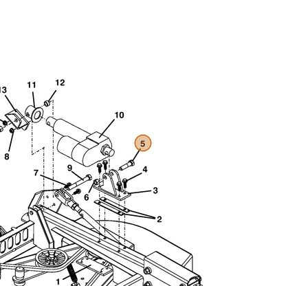 Grasshopper part 243580 — IPL diagram snippet (6x zoom, amber highlight)