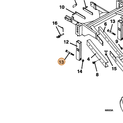 Grasshopper part 243625 — IPL diagram snippet (6x zoom, amber highlight)