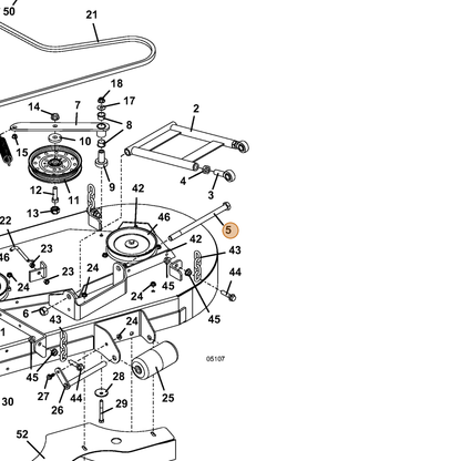 Grasshopper part 243910 — IPL diagram snippet (6x zoom, amber highlight)