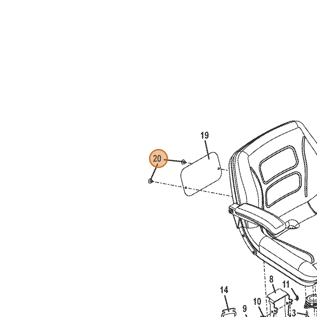 Grasshopper part 246975 — IPL diagram snippet (6x zoom, amber highlight)